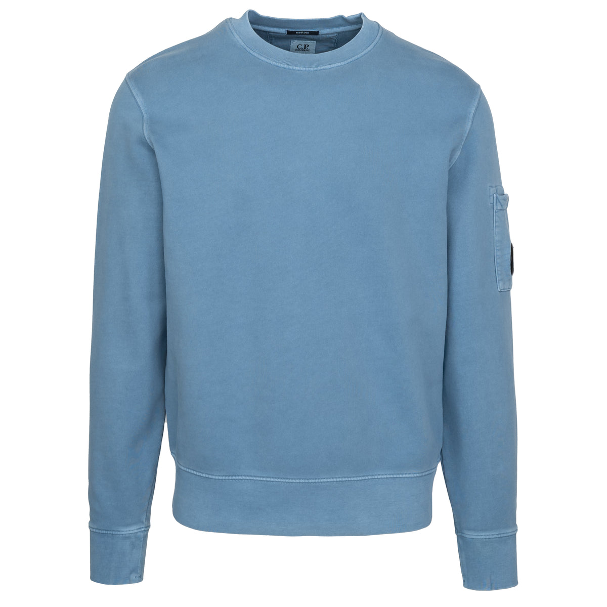 Load image into Gallery viewer, C.P. Company Riviera Blue Brushed Fleece Crew
