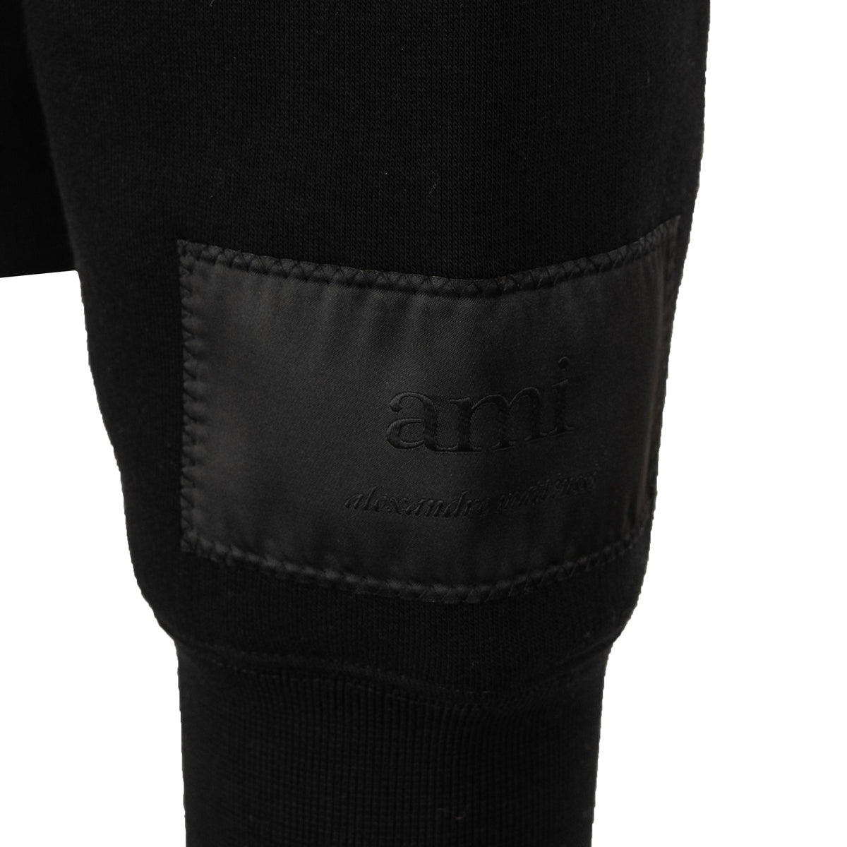 Load image into Gallery viewer, AMI Black Sleeve Patch Hoodie
