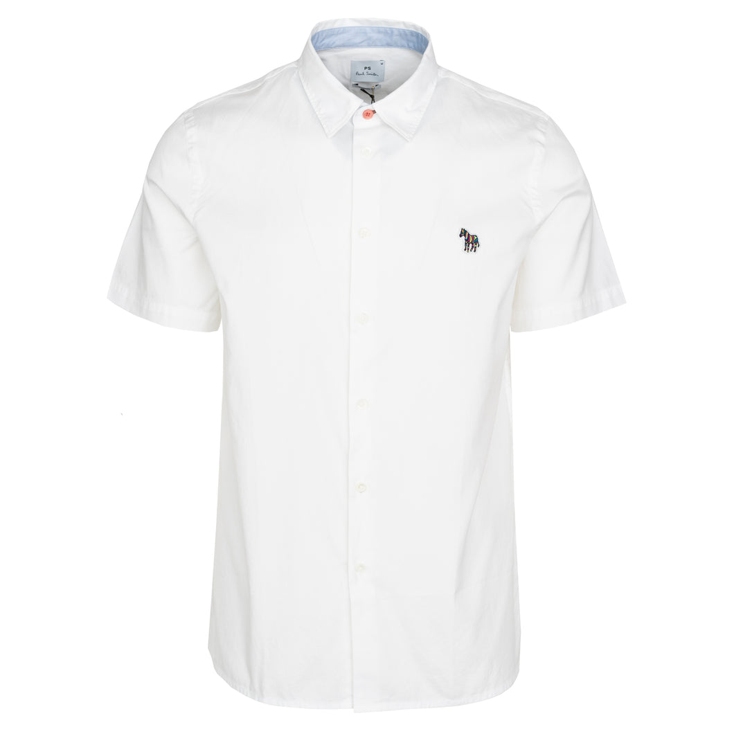Paul Smith White Casual Fit Short Sleeve Shirt