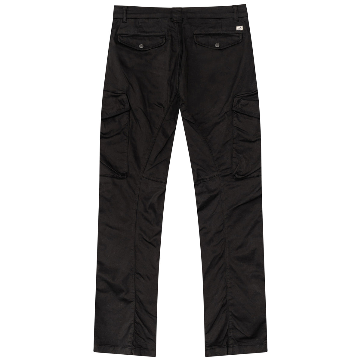 Load image into Gallery viewer, C.P. Company Black Stretch Satin Cargo Pants
