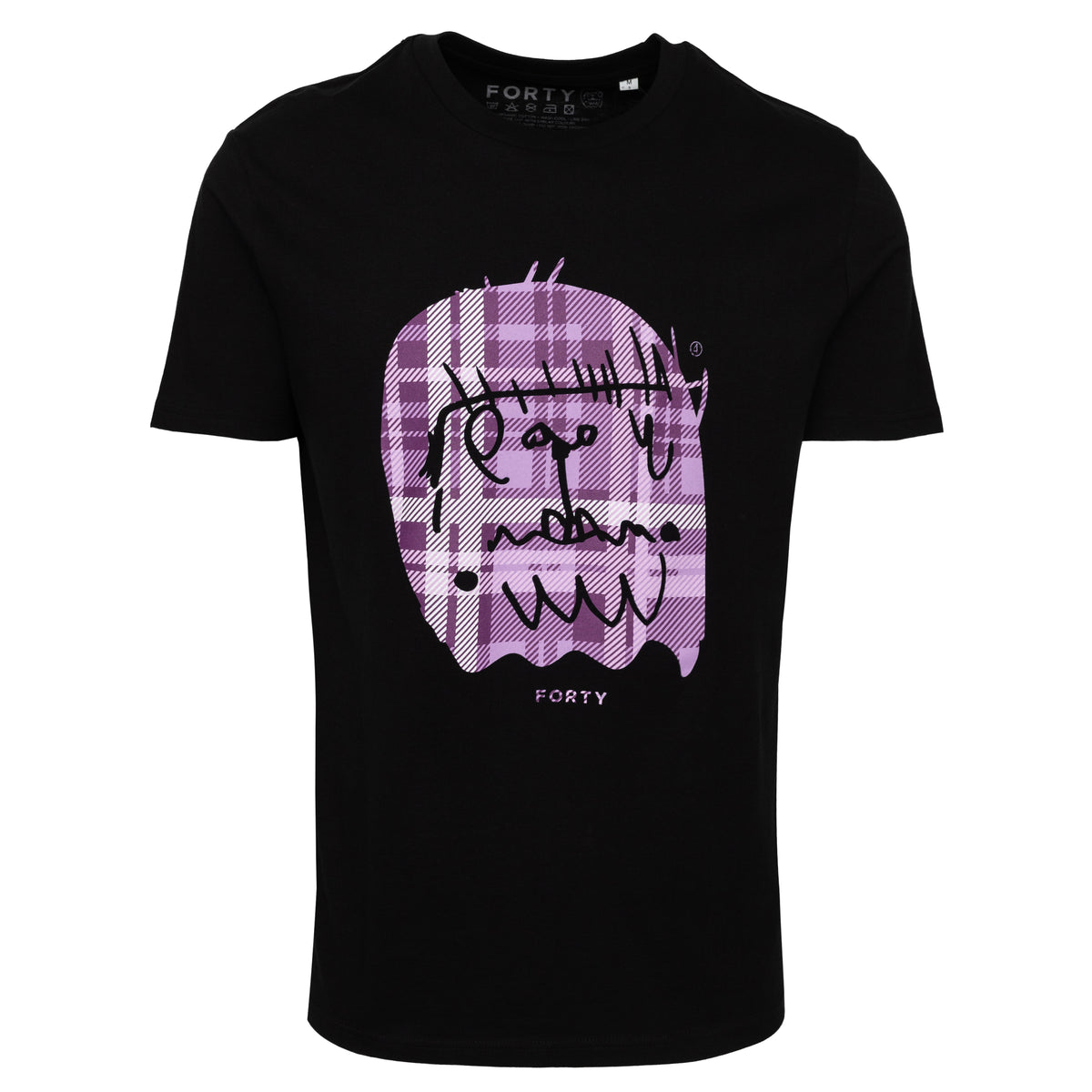 Load image into Gallery viewer, FORTY Black/Lilac Breachan Tee
