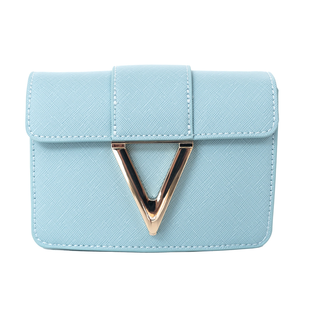 Valentino Bags Polverde Pale Mint Small Voyage RE Flap Bag