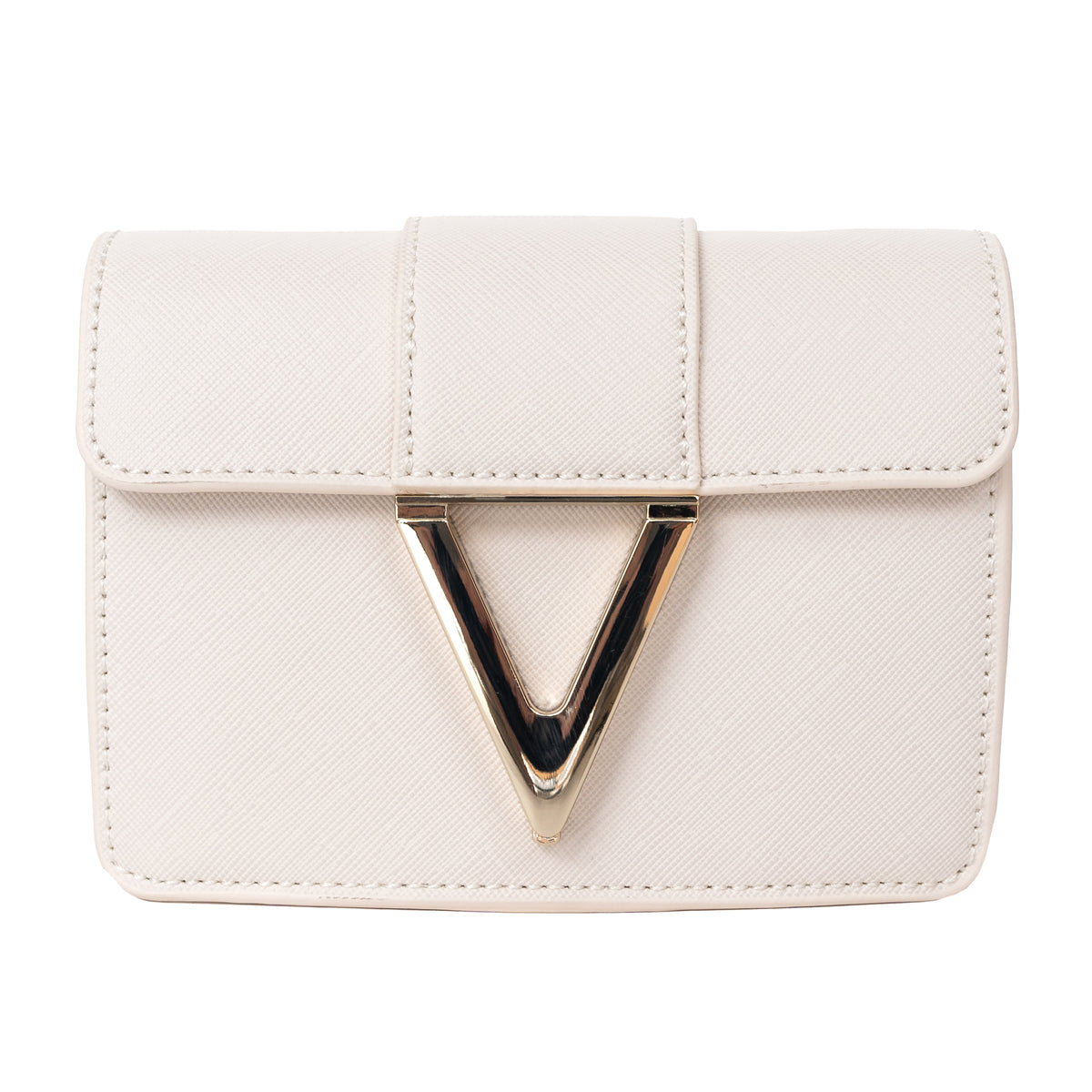 Load image into Gallery viewer, Valentino Bags Ecru Small Voyage RE Flap Bag
