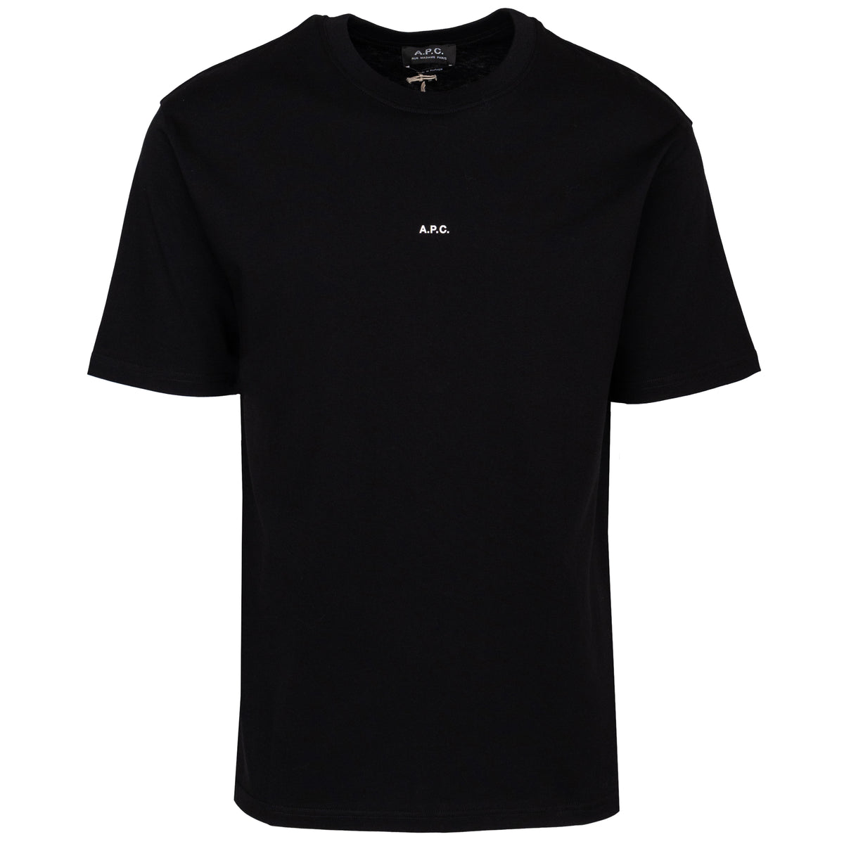 Load image into Gallery viewer, A.P.C. Black Kyle Centre Logo Tee
