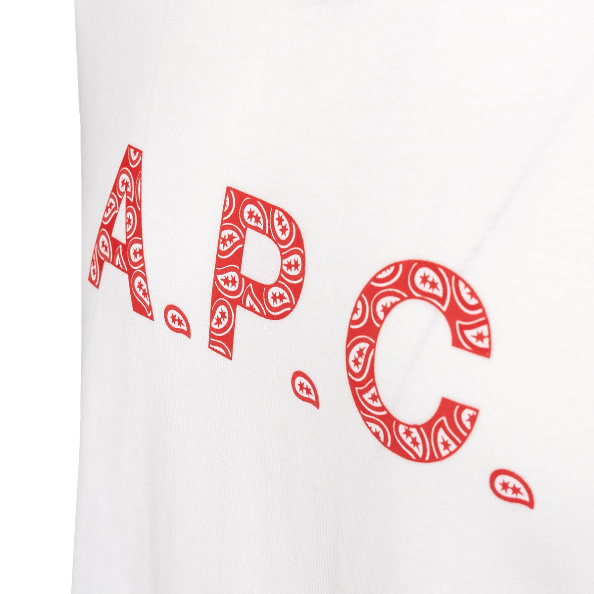Load image into Gallery viewer, A.P.C. White-Red James APC Tee

