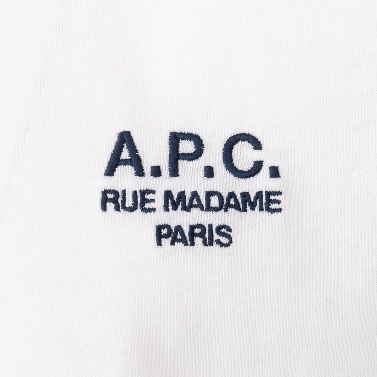 Load image into Gallery viewer, A.P.C. White Raymond Embroidered Logo Tee
