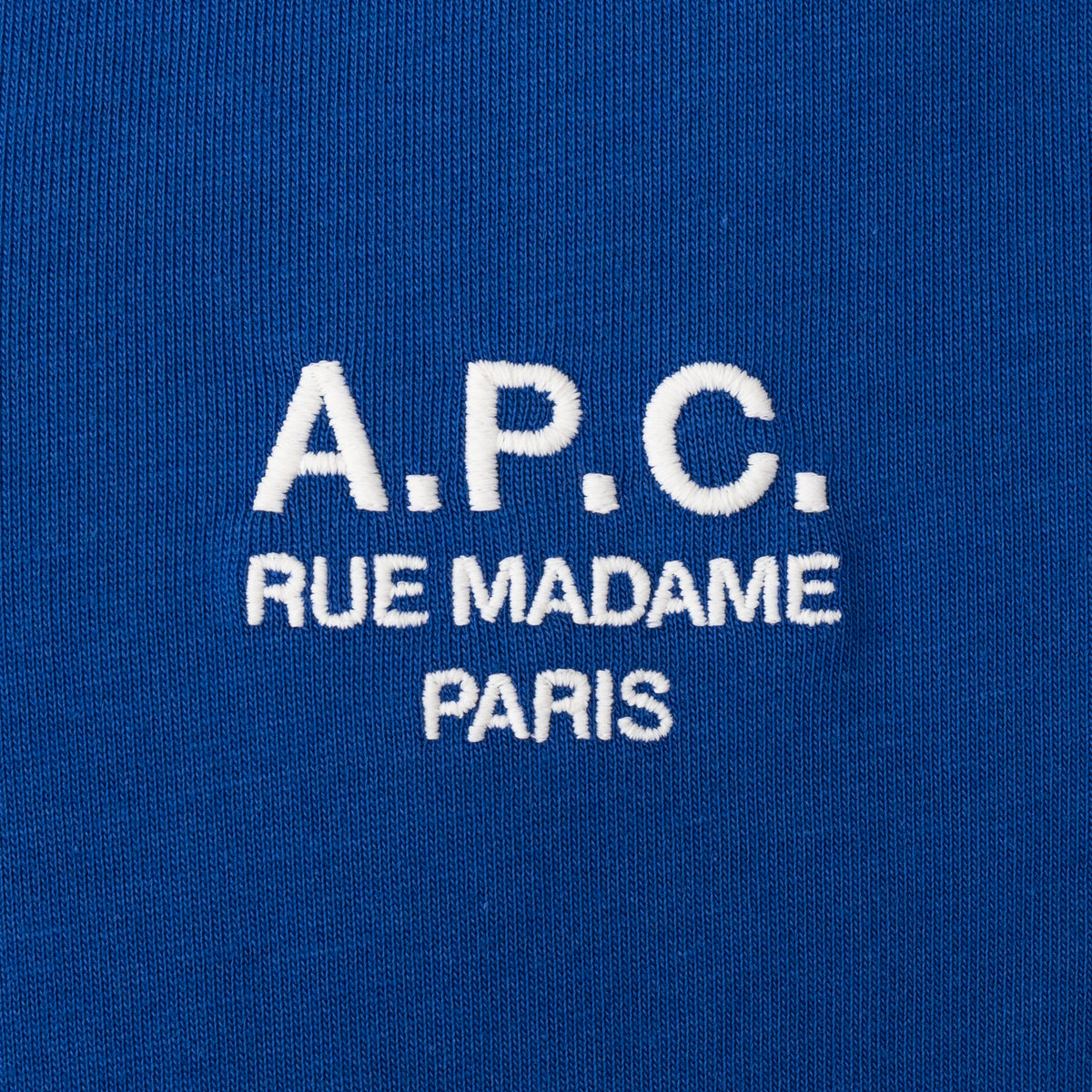 Load image into Gallery viewer, A.P.C. Blue Raymond Embroidered Logo Tee
