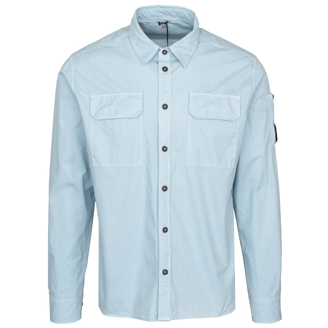 C.P. Company Starlight Blue Gabardine Pocket Shirt