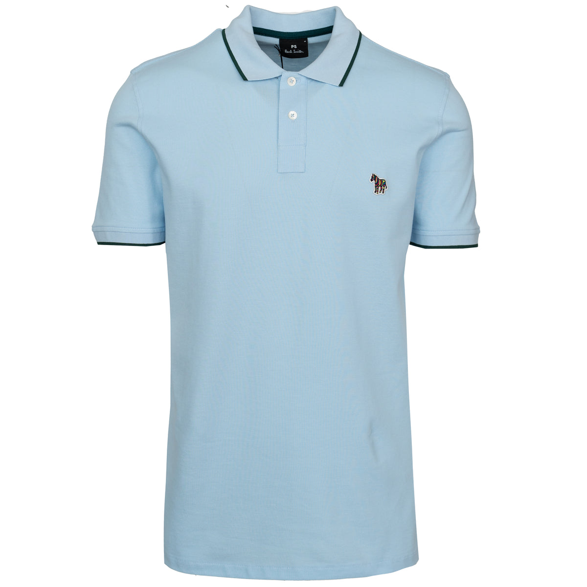 Load image into Gallery viewer, Paul Smith Sky Blue Regular Fit Zebra Patch Polo

