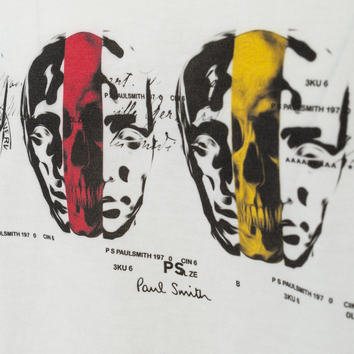 Load image into Gallery viewer, Paul Smith White Regular Fit Faces Tee
