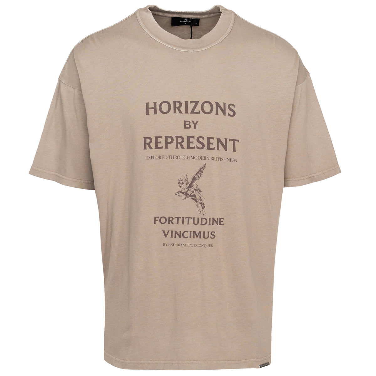 Load image into Gallery viewer, Represent Washed Taupe Horizons Tee
