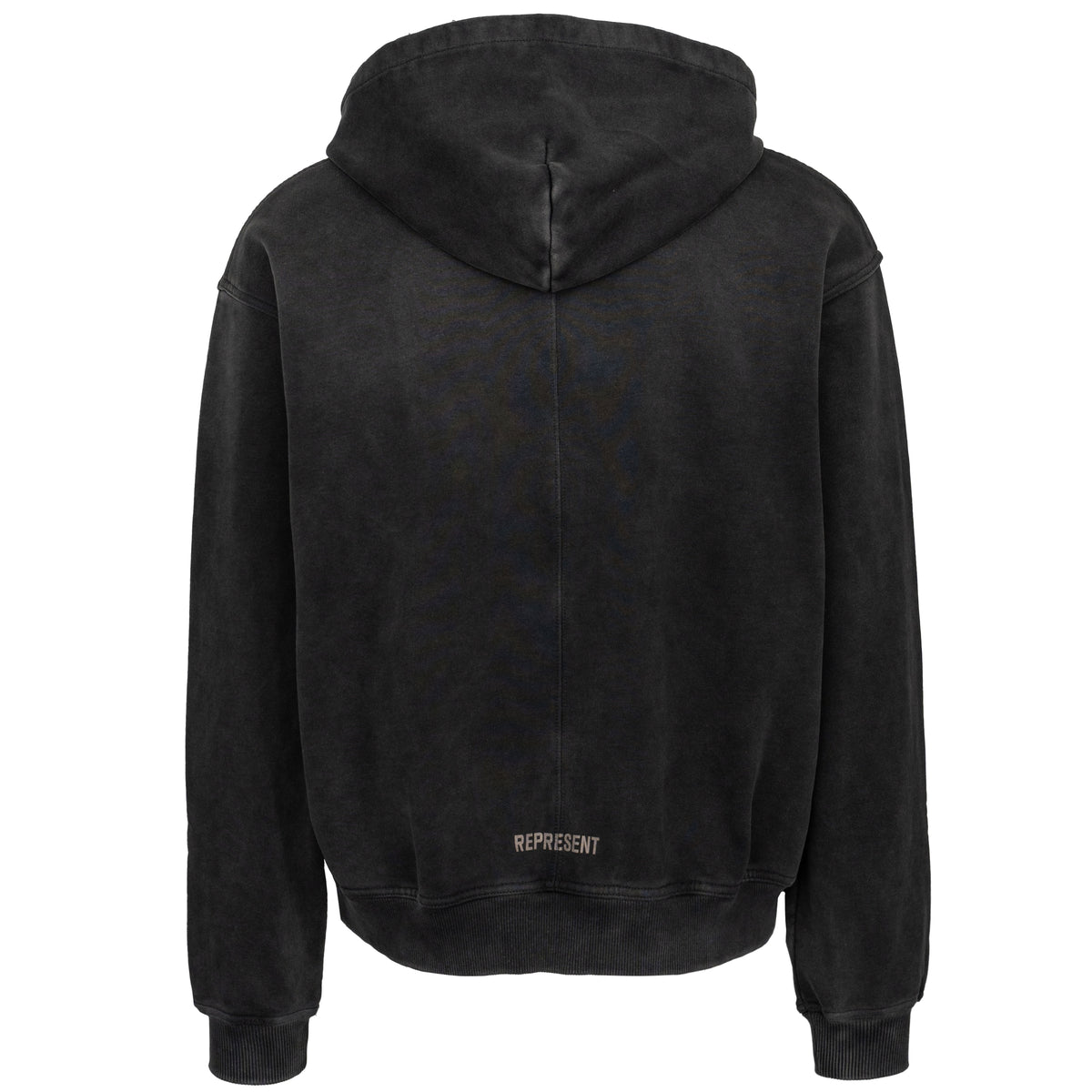 Load image into Gallery viewer, Represent Aged Black Spirits Mascot Zip Hoodie
