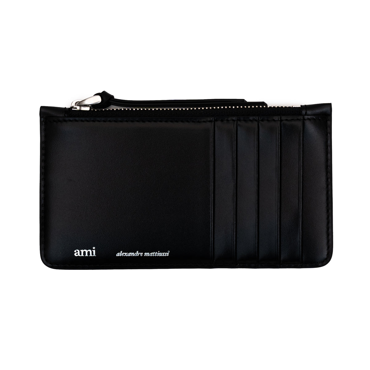 Load image into Gallery viewer, AMI Black Zip Close Card Holder
