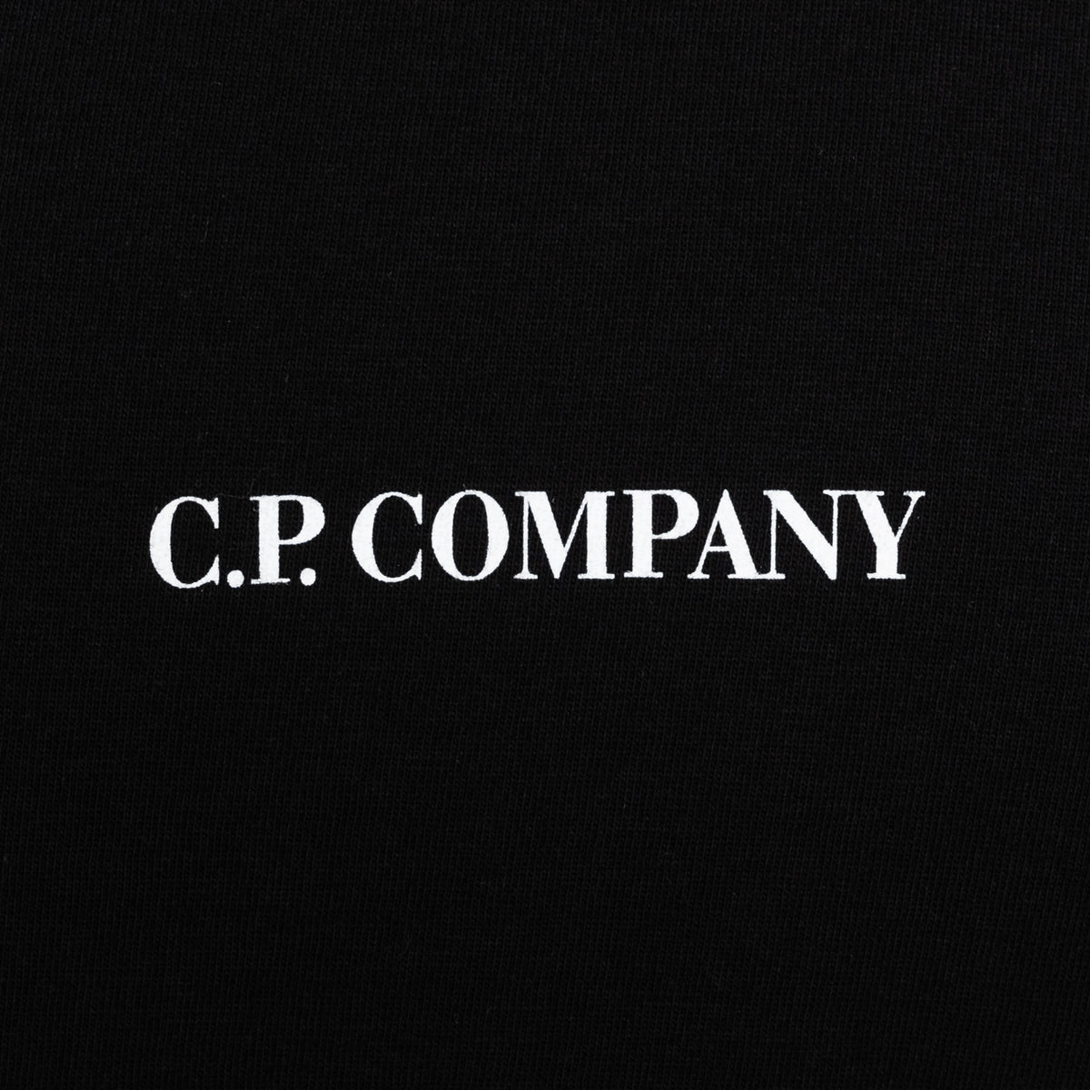 Load image into Gallery viewer, C.P. Company Black 30/1 Centre Logo Tee
