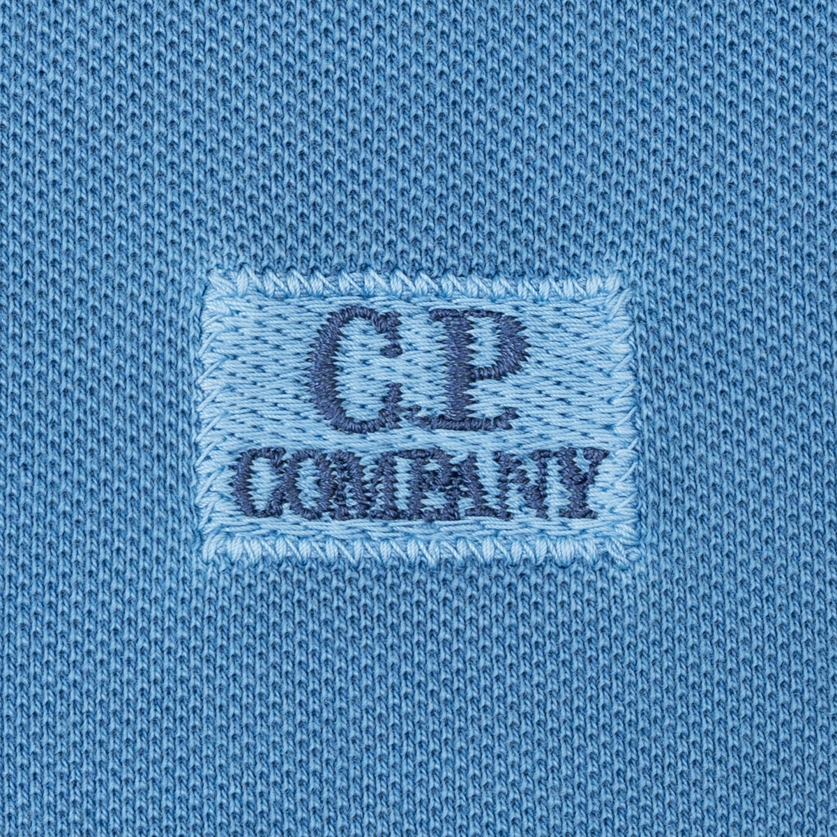 Load image into Gallery viewer, C.P. Company Riviera Blue 24/1 Piquet Logo Polo
