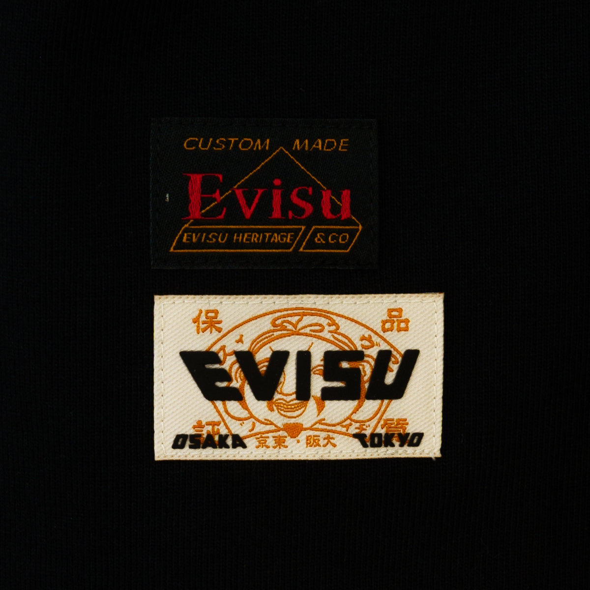 Load image into Gallery viewer, Evisu Black Loose Fit Applique Seagull Tee
