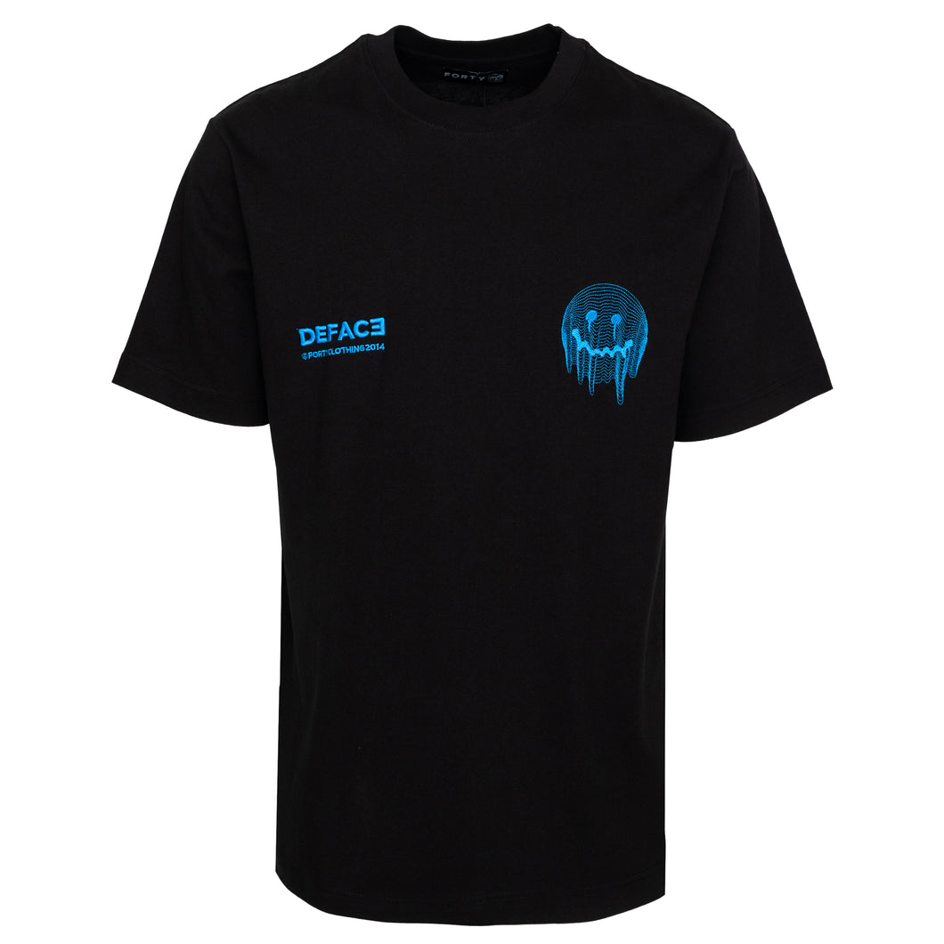 Forty Black/Electric TOPO Deface Tee