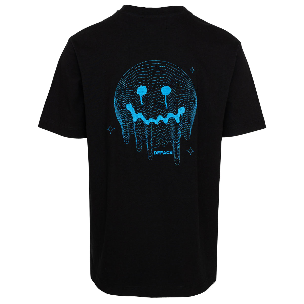 Load image into Gallery viewer, Forty Black/Electric TOPO Deface Tee
