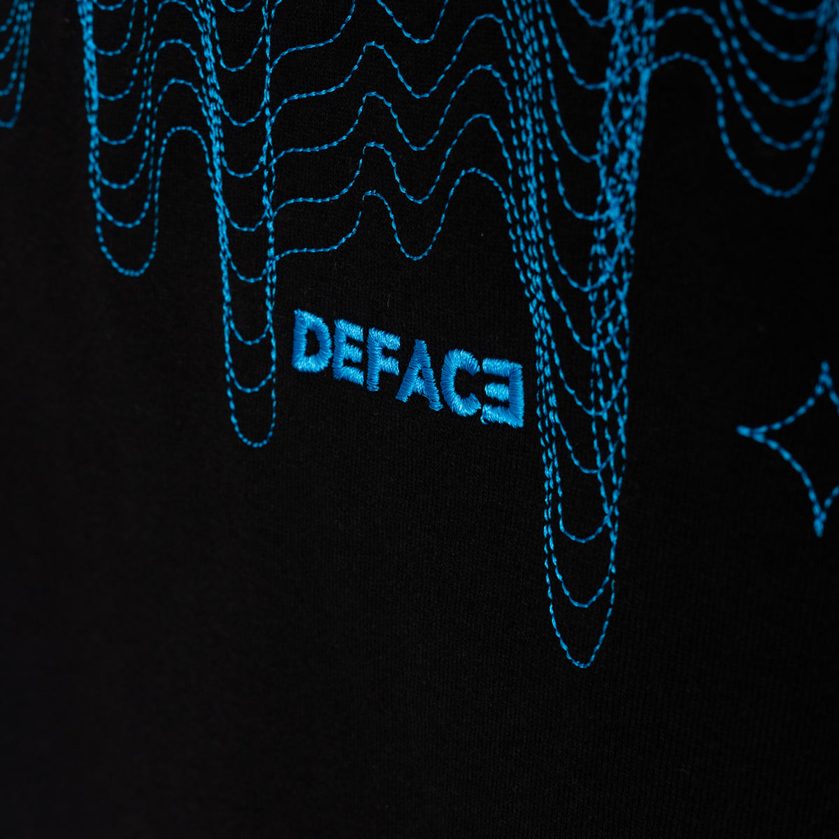 Load image into Gallery viewer, Forty Black/Electric TOPO Deface Tee
