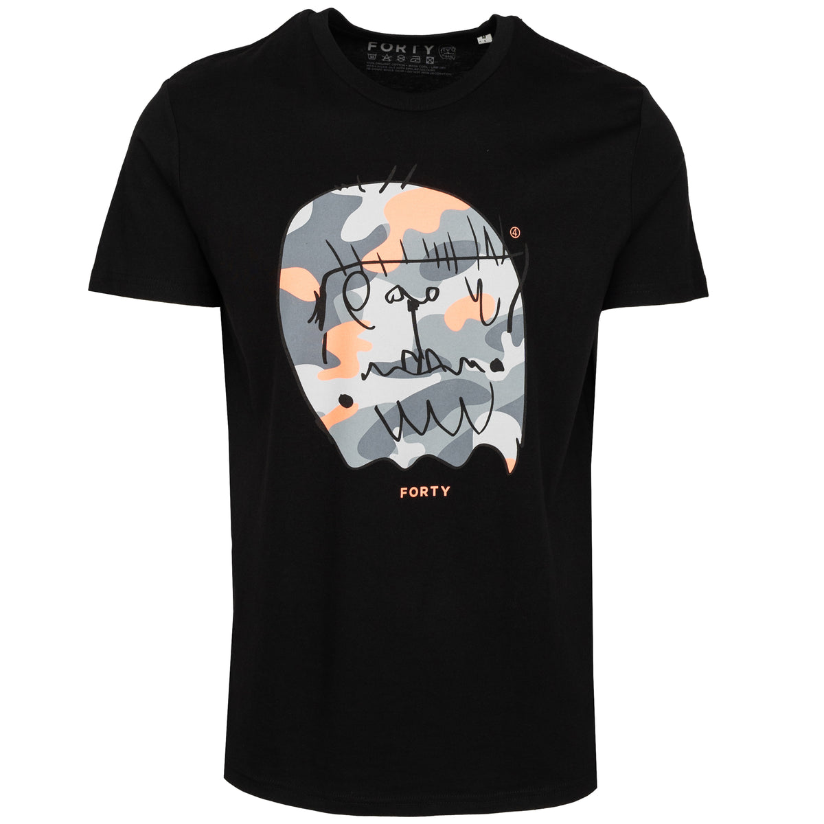 Load image into Gallery viewer, Forty Black-Coral Benjamin Pop Tee
