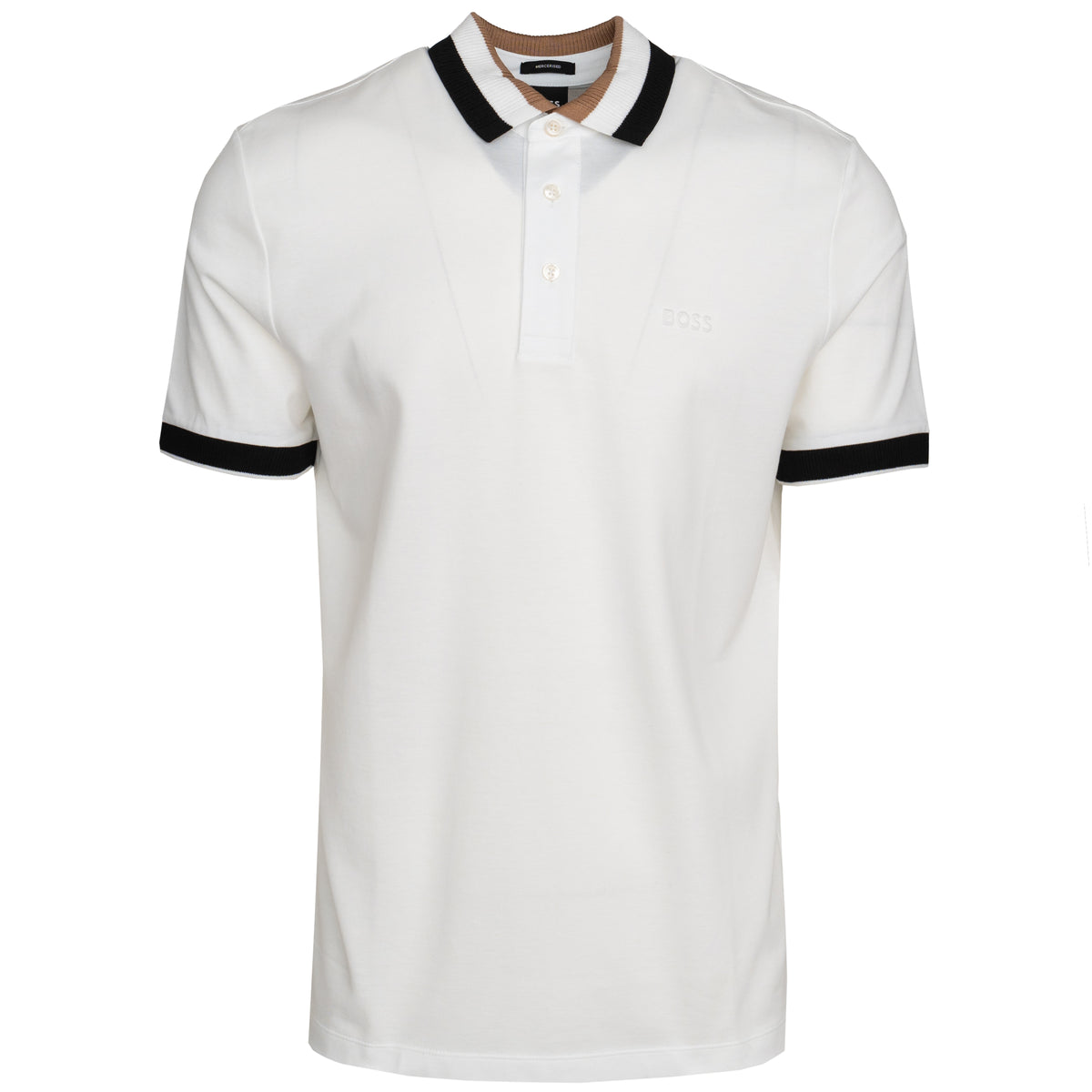 Load image into Gallery viewer, BOSS White Prout 37 Embossed Logo Polo
