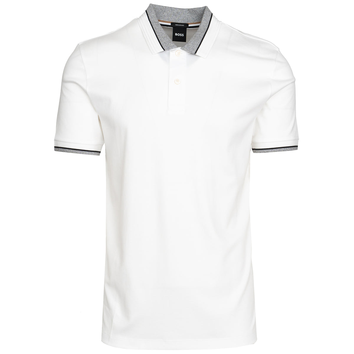 Load image into Gallery viewer, BOSS White Parley 200 Polo
