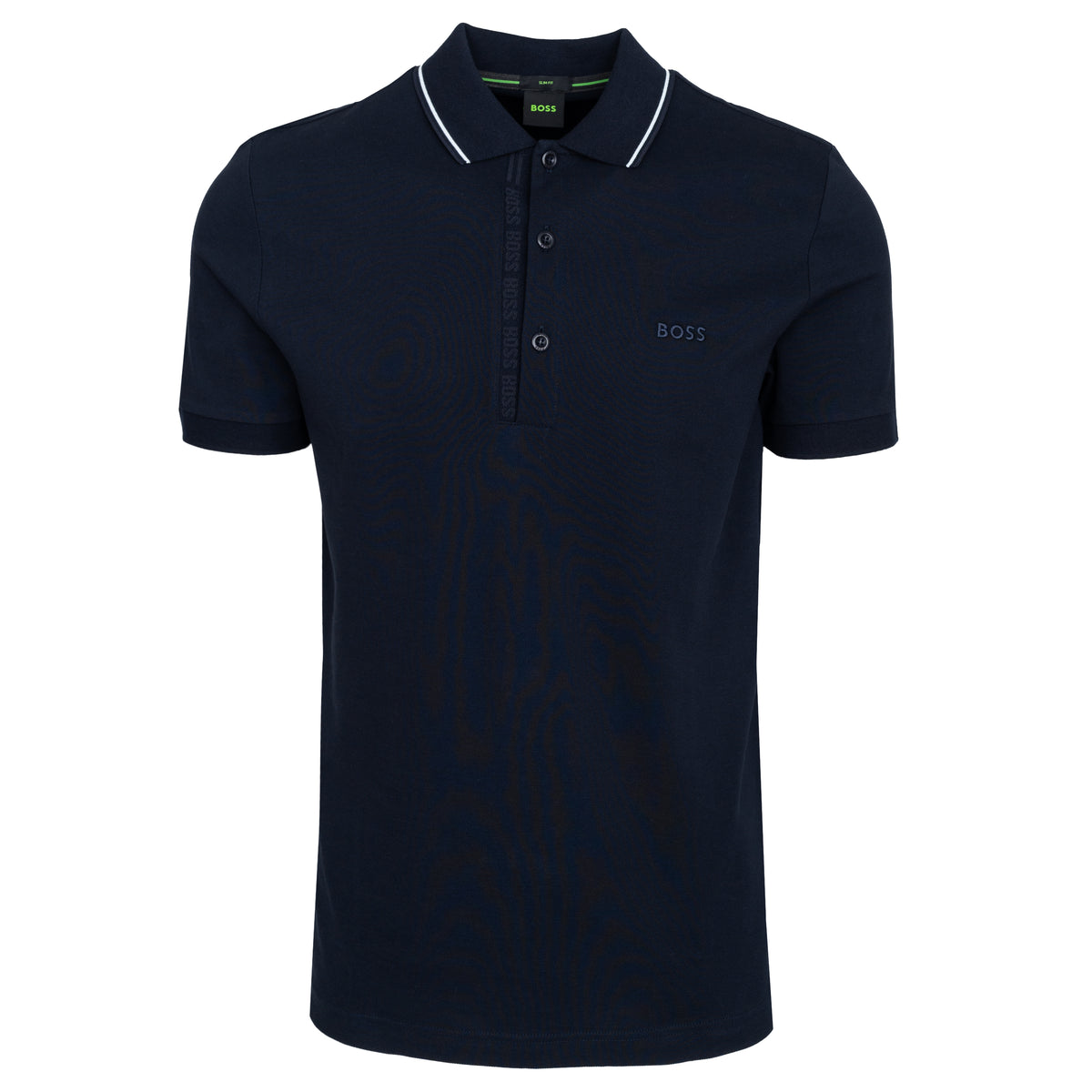Load image into Gallery viewer, BOSS Navy Paule 4 Logo Polo
