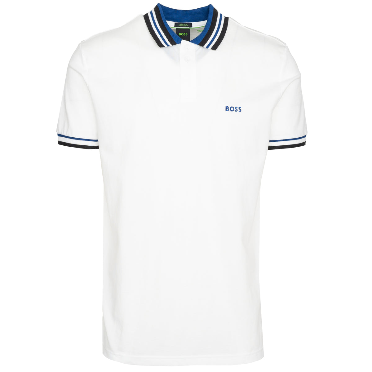 Load image into Gallery viewer, BOSS White Paddy 2 Logo Polo
