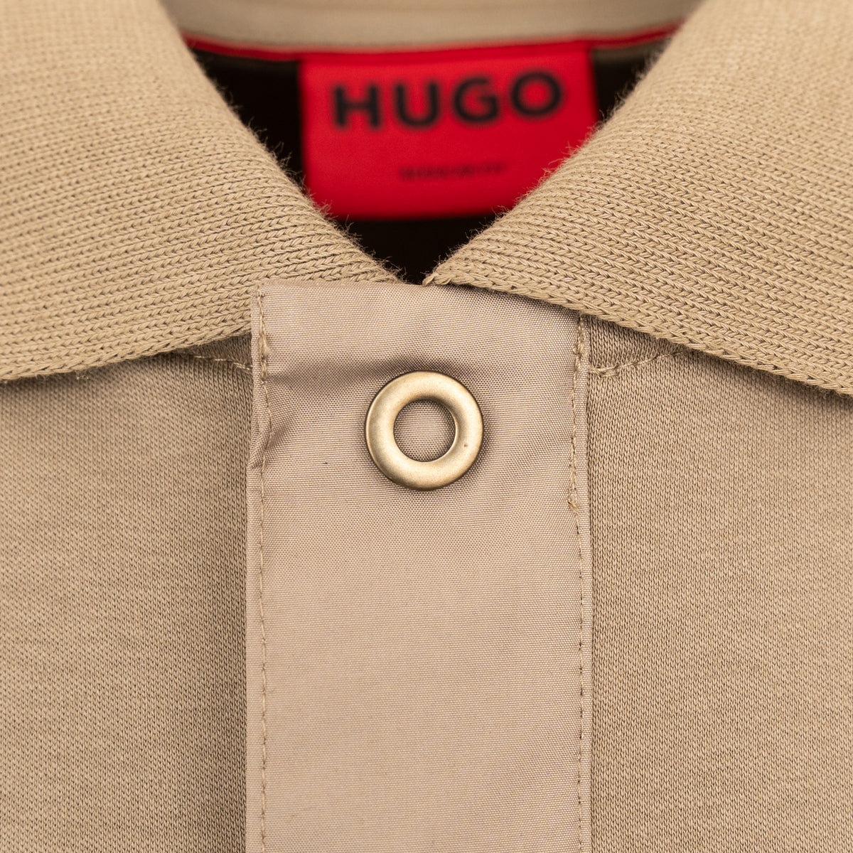 Load image into Gallery viewer, HUGO Light Brown Dagros Patch Polo
