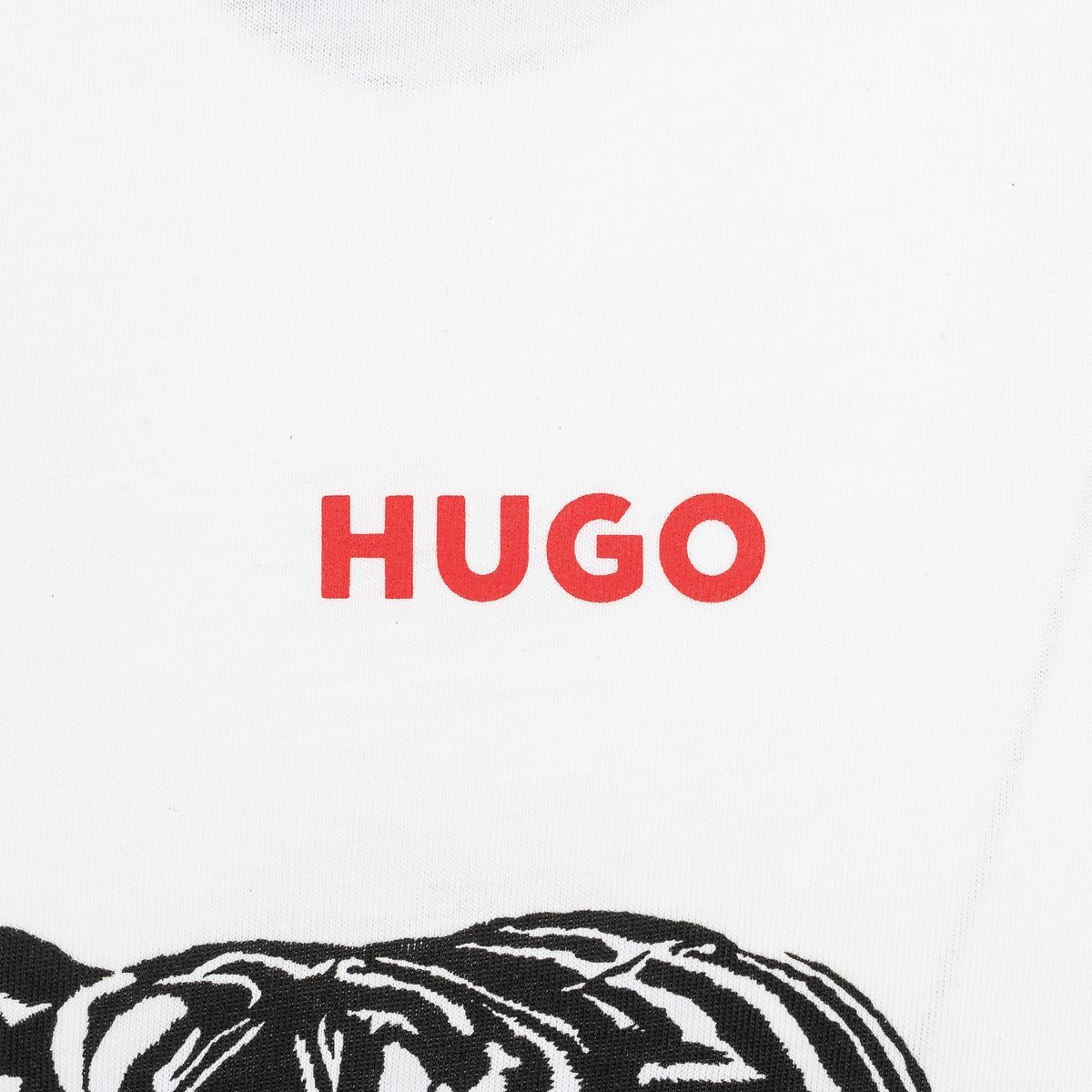 Load image into Gallery viewer, HUGO White Darpione Tiger Print Tee
