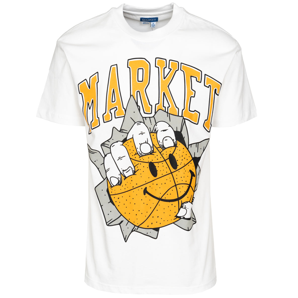 Load image into Gallery viewer, MARKET White Smiley Breakthrough Tee
