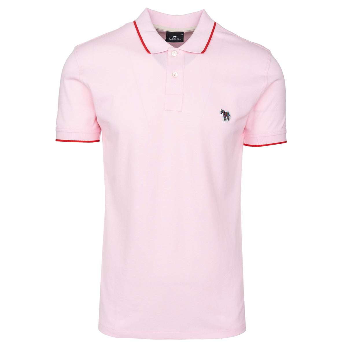 Load image into Gallery viewer, Paul Smith Pink Slim Fit Tipped Zebra Polo
