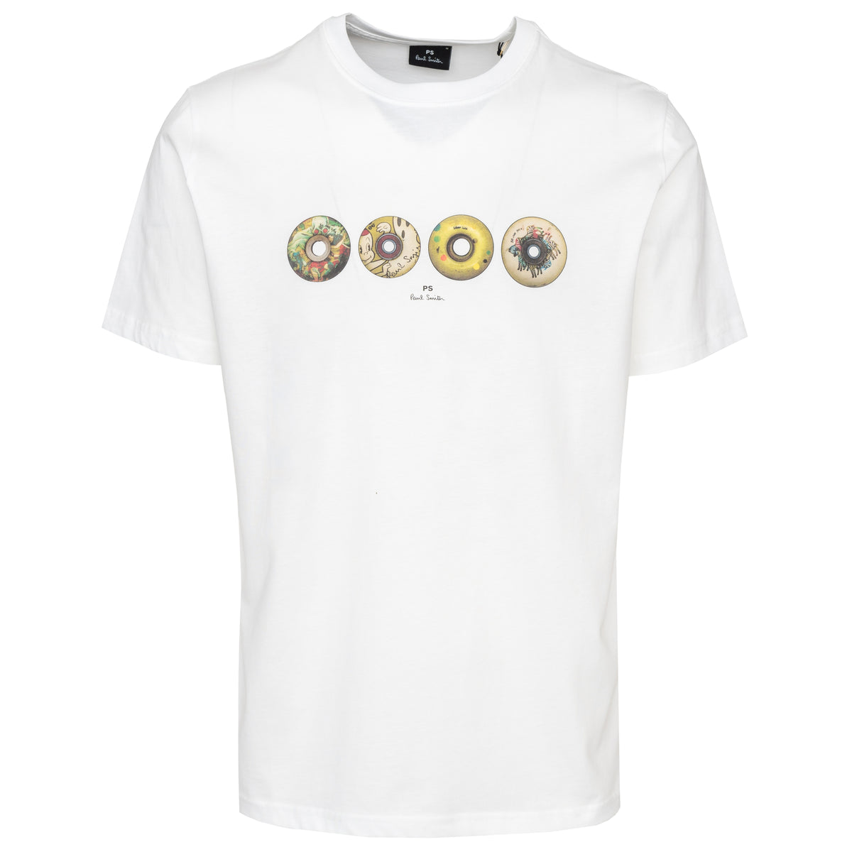 Load image into Gallery viewer, Paul Smith White Regular Fit Wheels Tee

