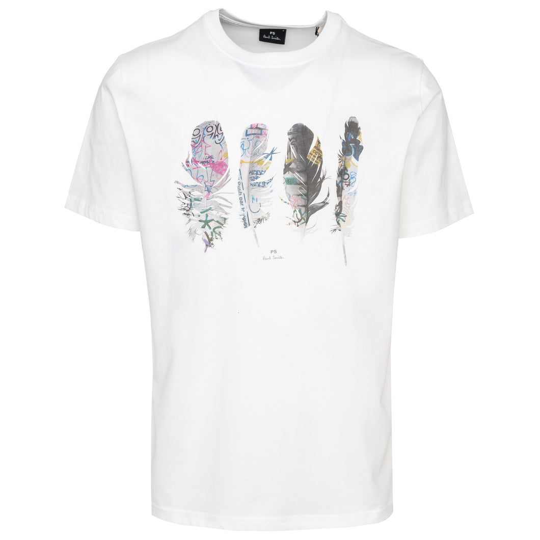Paul Smith White Regular Fit Feathers Tee