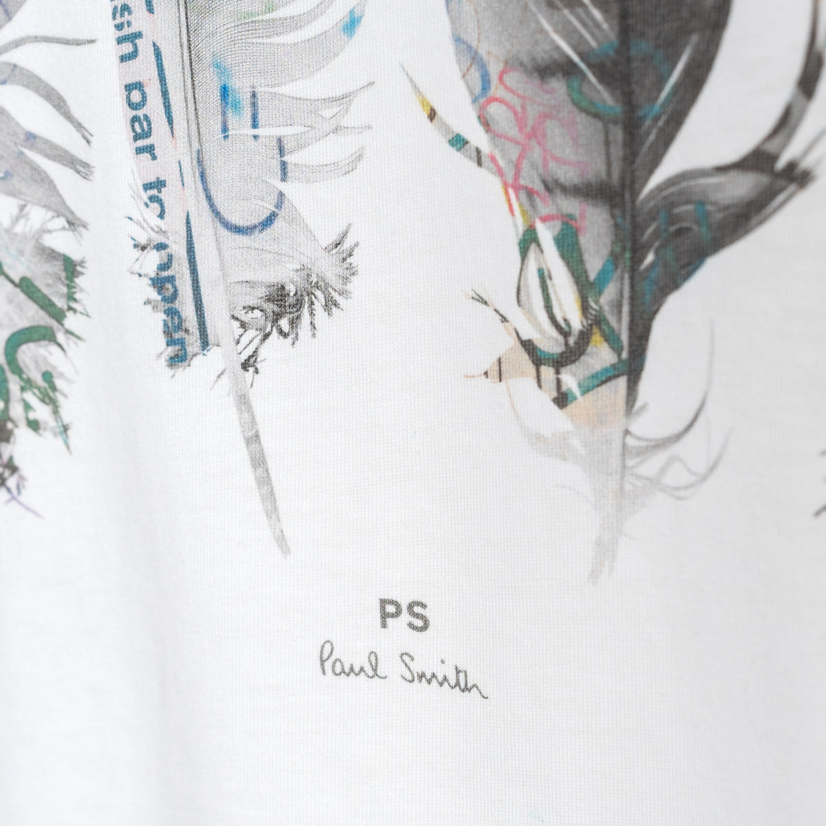 Load image into Gallery viewer, Paul Smith White Regular Fit Feathers Tee

