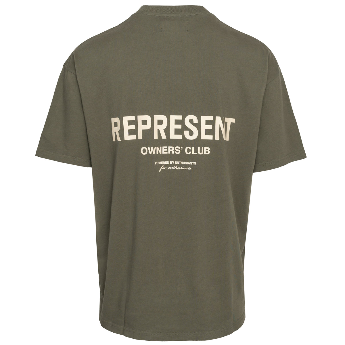 Load image into Gallery viewer, REPRESENT Olive Green Owners Club Tee

