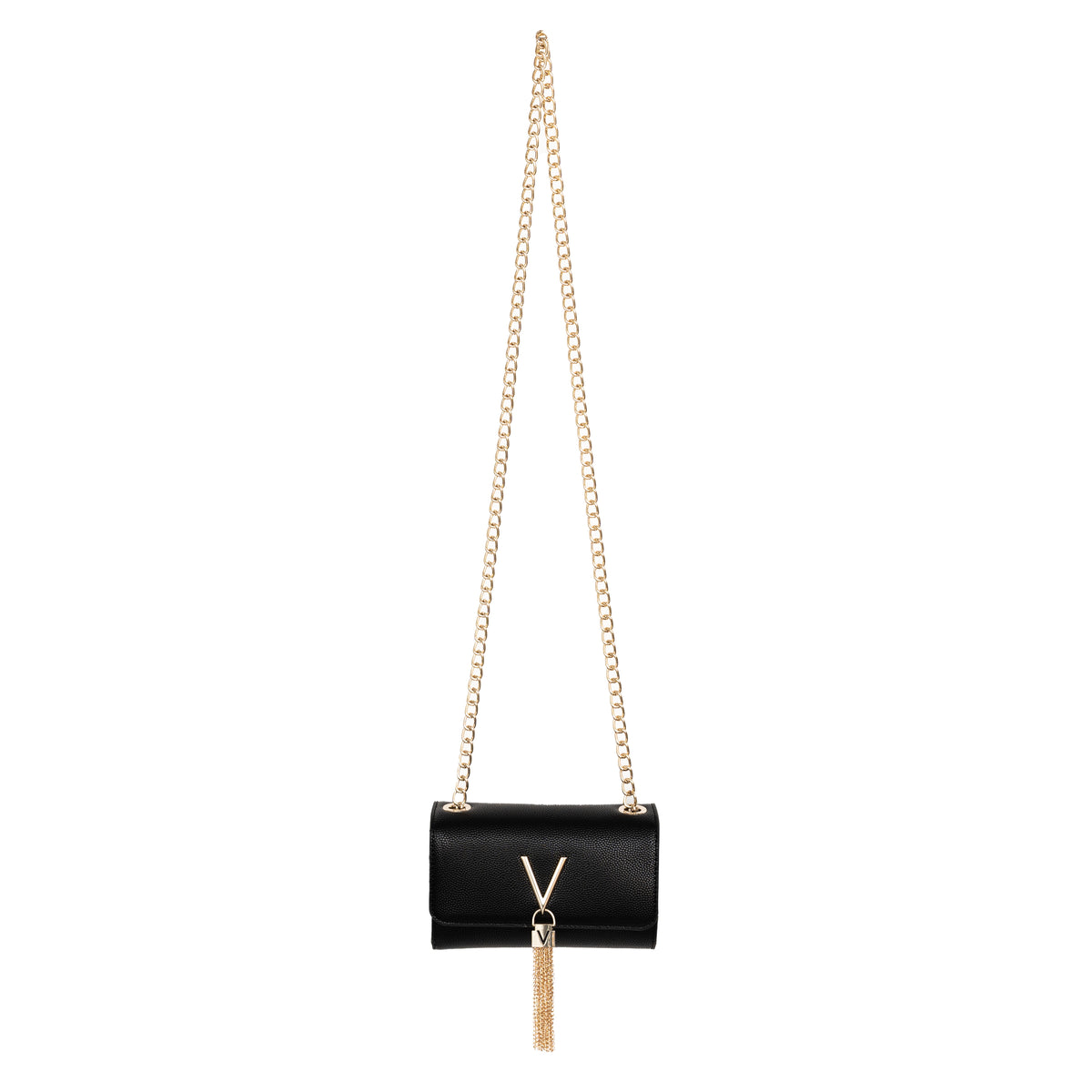 Load image into Gallery viewer, Valentino Bags Nero/Black-Gold Small Divina Bag
