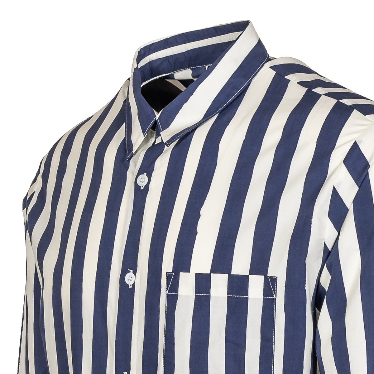 Load image into Gallery viewer, A.P.C. Dark Blue Stripe Mathieu Shirt
