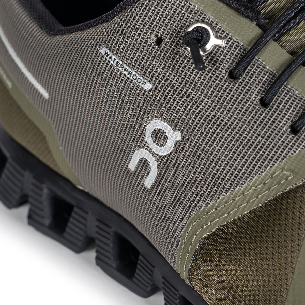 Load image into Gallery viewer, On Running Olive-Black Cloud 5 Waterproof Trainer
