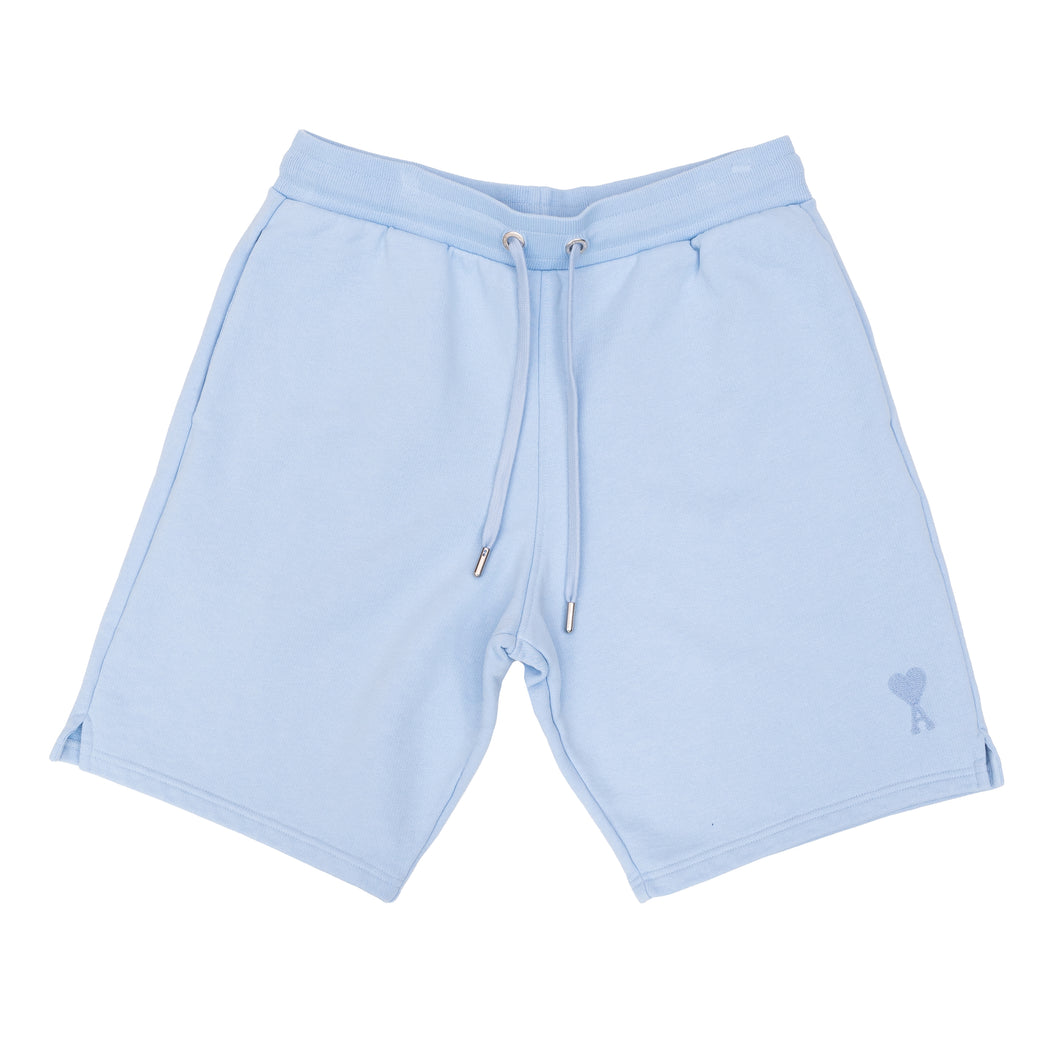 AMI Sky Blue Tonal De Coeur Sweat shorts