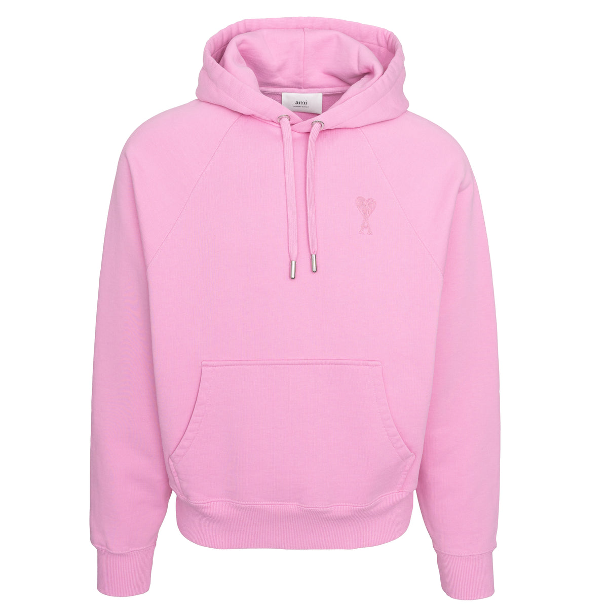 Load image into Gallery viewer, AMI Candy Pink Large Tonal De Coeur Hoodie
