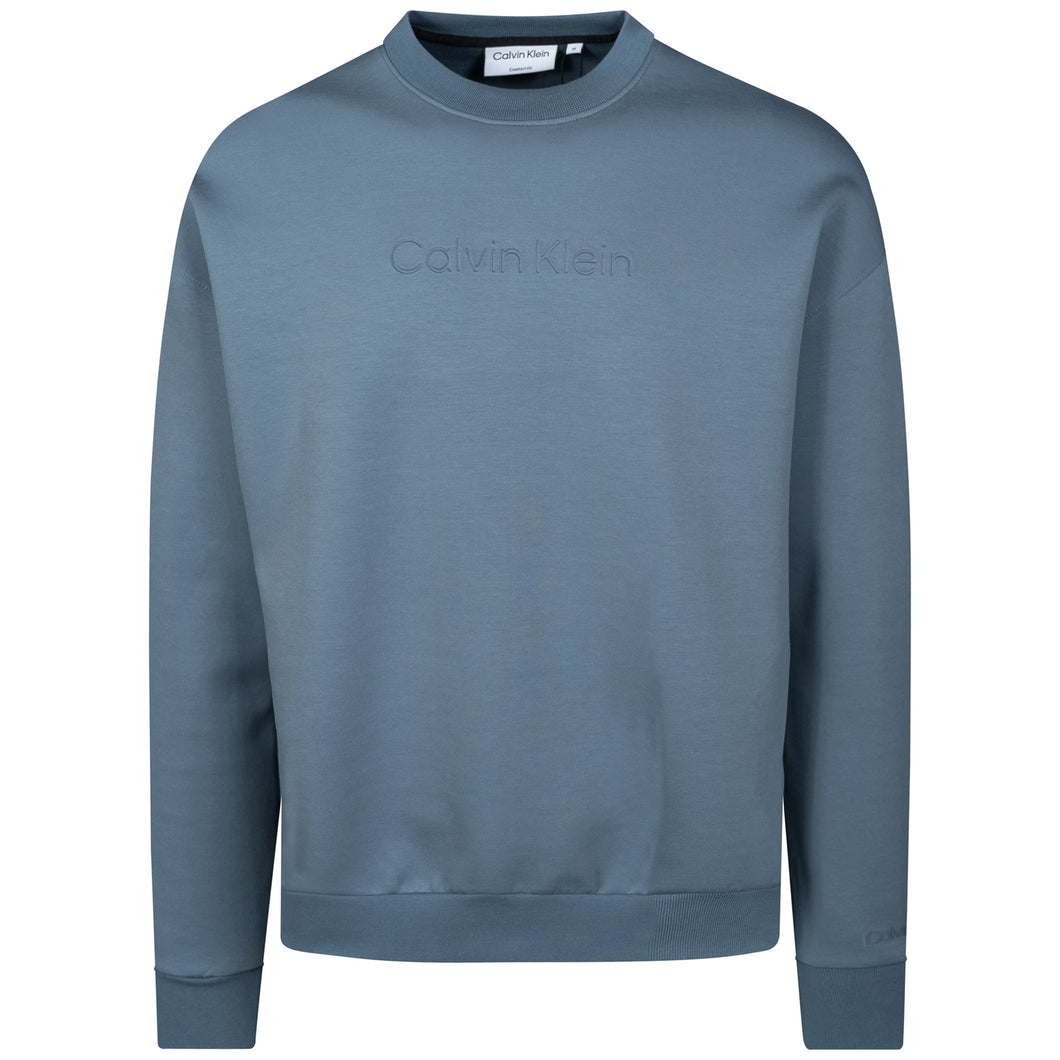 Calvin Klein Grey Tar Comfort Debossed Logo Sweat