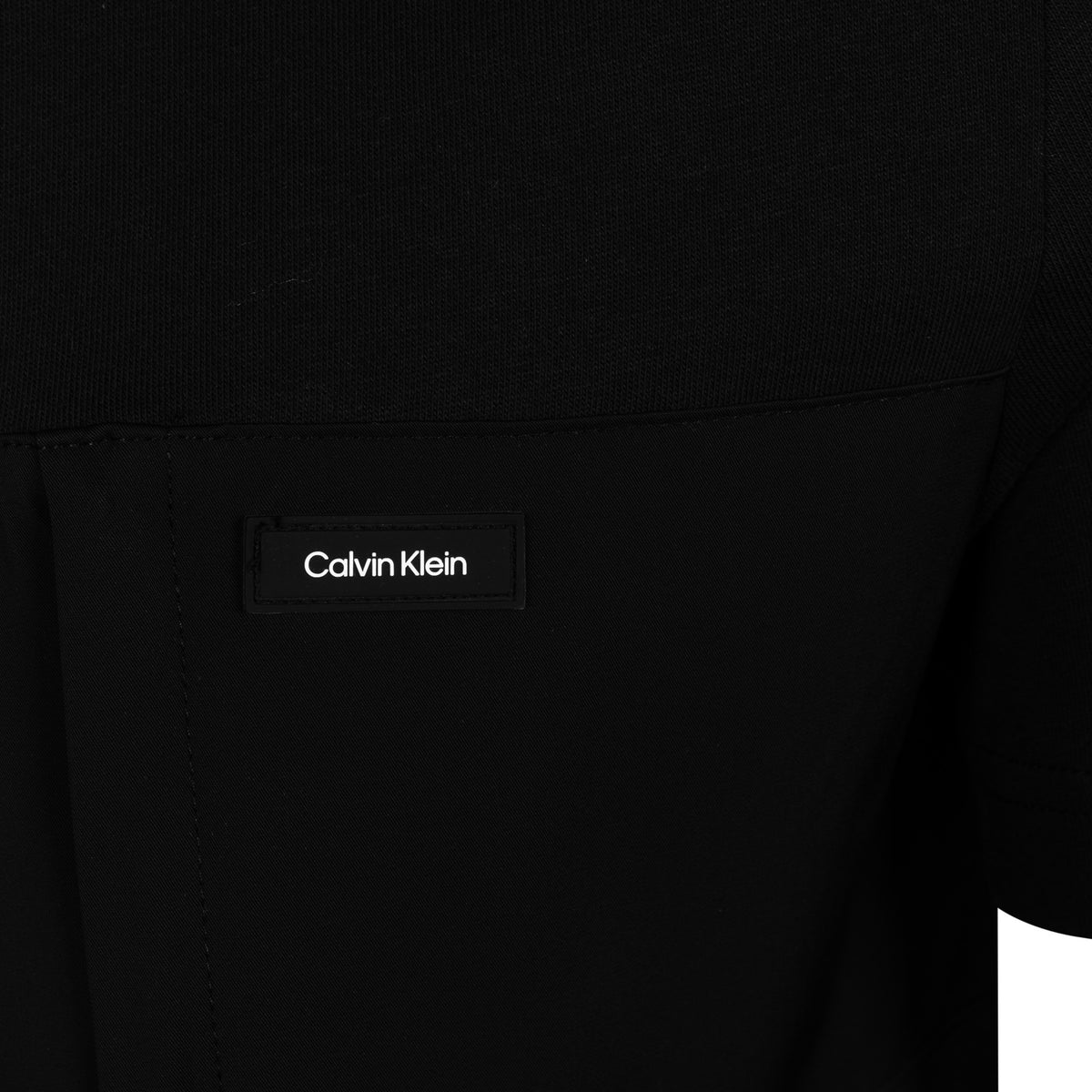Load image into Gallery viewer, Calvin Klein Black Mix Media Repreve Tee
