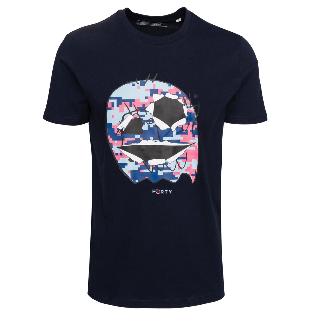 FORTY Navy/Pink Libre Digital Tee