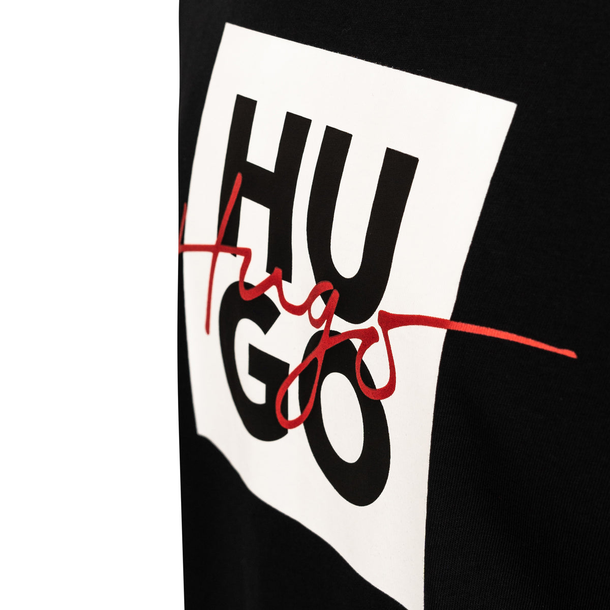 Load image into Gallery viewer, HUGO Black Dalpaca Box Logo Tee
