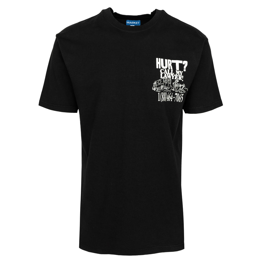 MARKET Washed Black Call My Lawyer Tee