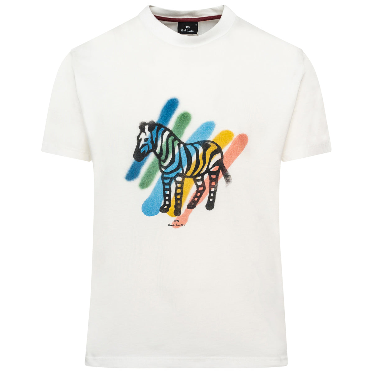 Load image into Gallery viewer, Paul Smith White Broad Stripe Zebra Tee
