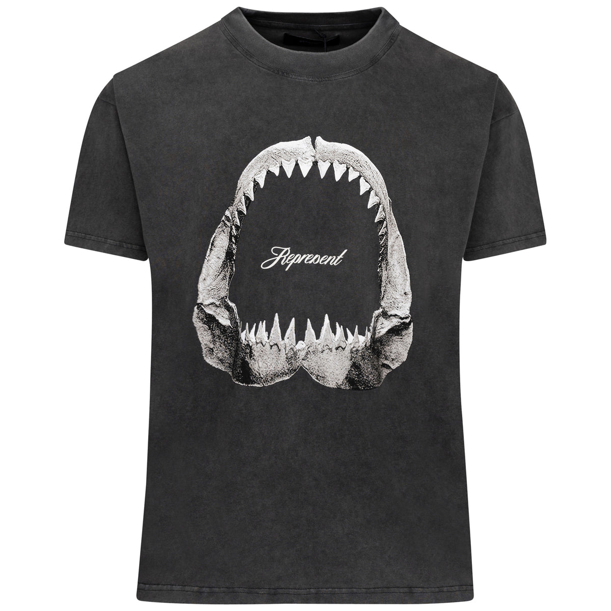 Load image into Gallery viewer, REPRESENT Vintage Grey Shark Jaws Tee
