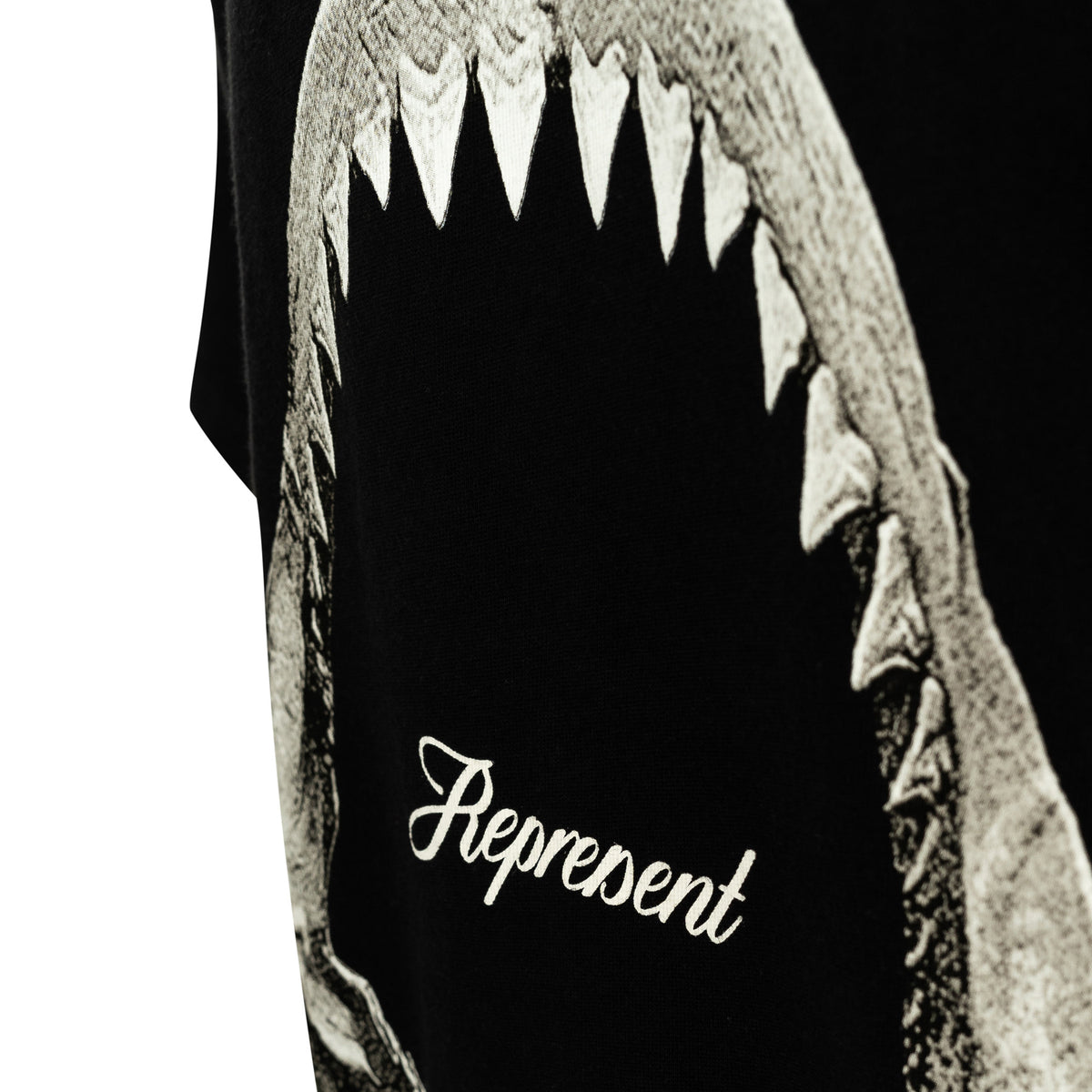 Load image into Gallery viewer, REPRESENT Off Black Shark Jaws Tee
