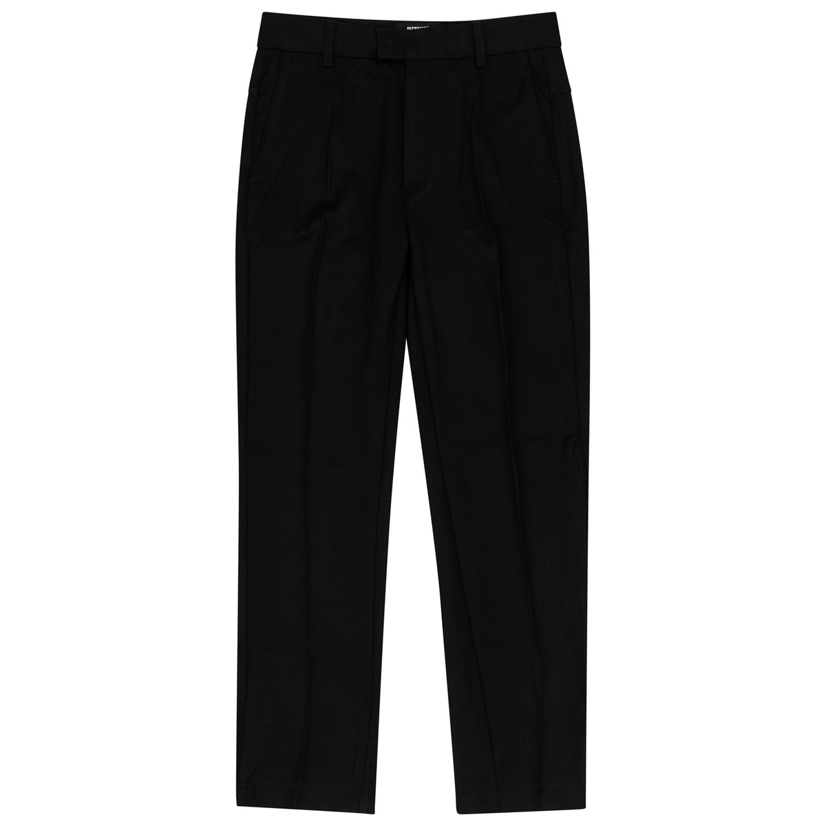 Load image into Gallery viewer, REPRESENT Black Split Pant Elastic Waistband
